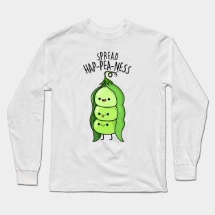 Spread Hap-pea-ness Cute Happy Peas Pun Long Sleeve T-Shirt